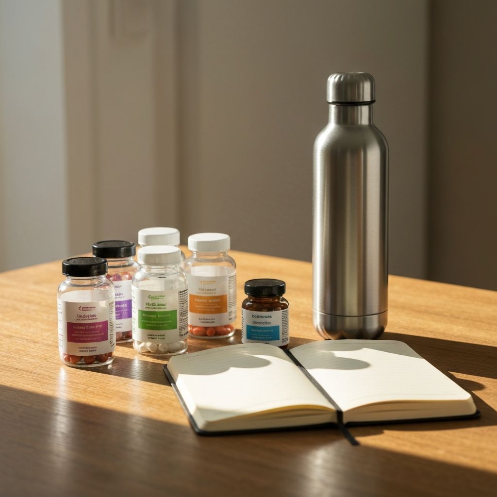 Person organizing daily routine